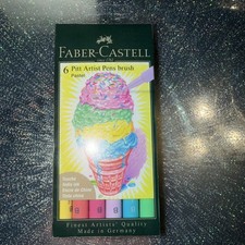 Faber Castell Pitt Artist Pens 6 Pen Set Pastel Tones