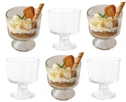 Plain glass dessert - dessert, bowls