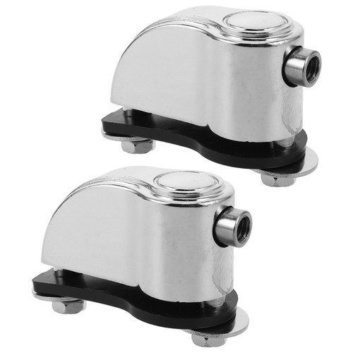 2pcs silver metal snare drum - silver,