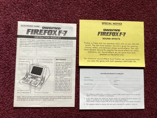 Grandstand firefox 7 - grandstand, f-7
