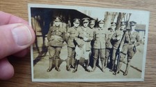 WW1 ORIGINAL PHOTO 1918c PHOTO NAMED OFFICERS & MEN 11 X 7cm
