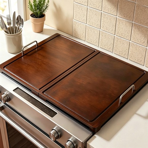 Wood stove top cover noodle - wood,