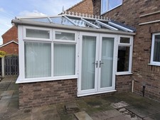 Conservatory Upvc with Glass Roof in Good Condition 