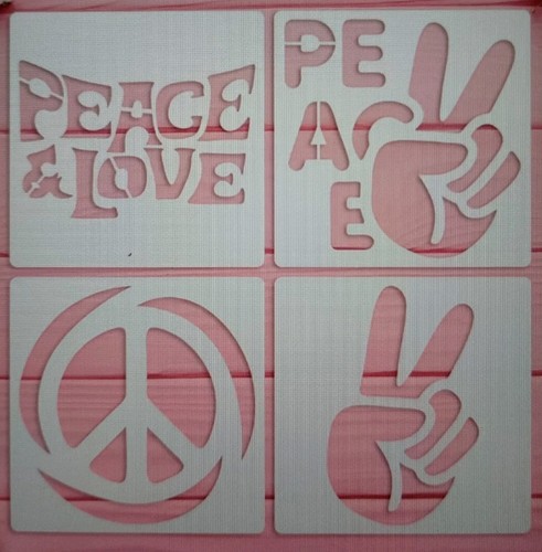 4pcs peace signs - 4pcs,