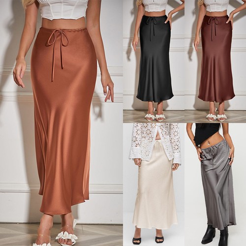 Ladies summer satin silk - summer, high