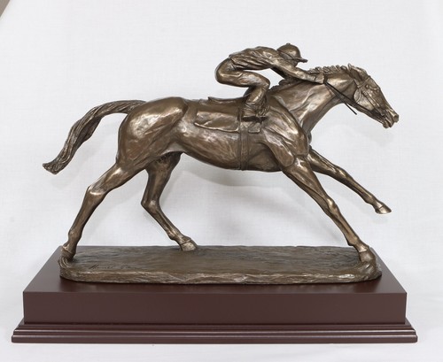 The flat bronze - on,