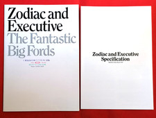 1970 FORD ZODIAC & EXECUTIVE V6 Sales Brochure - INCREDIBLE MINT CONDITION!