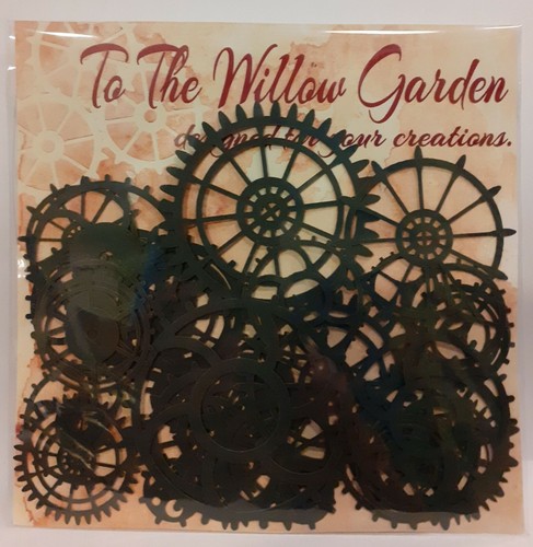 Clock cogs steampunk card - cogs,