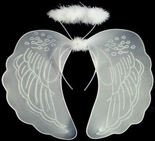 Large White Angel Wings And