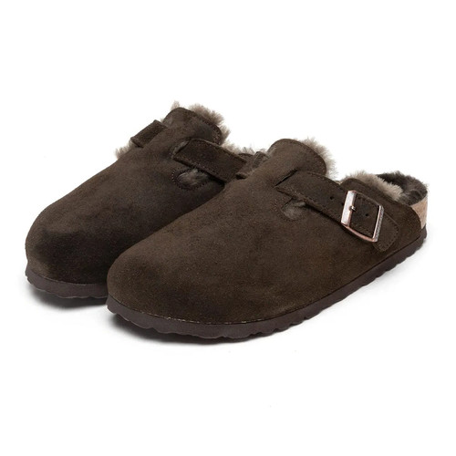 Birkenstock boston mocha suede - birkenstock,