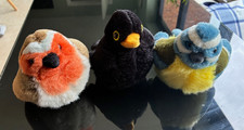 3 Wild Republic plushbirds -