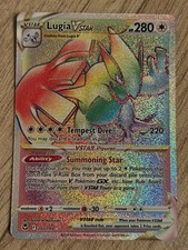 Lugia VSTAR 202/195 Secret Rare Silver Tempest Rainbow Holo Pokemon Card TCG NM