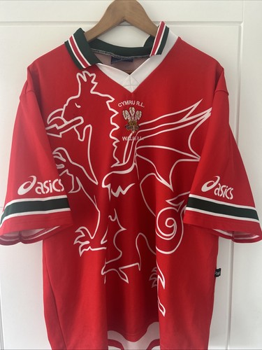Vintage wales asics rugby - vintage,