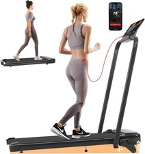 4-in-1 Folding Walking Pad 12km/h Incline APP Control Quiet Wide Belt Home