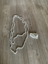 Charleston Necklace Beads Pearls Long 1920s Fancy Dress Great Gatsby 30s Set