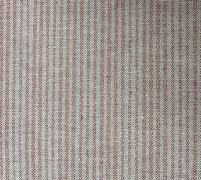 Emory Stripe French Linen CORAL PINK GREY 280cm Wide Double Width Curtain Fabric