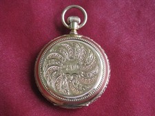 Waltham 1s 13j 14k Solid Gold Royal Grade Hunting Case Pocket Watch, Fancy