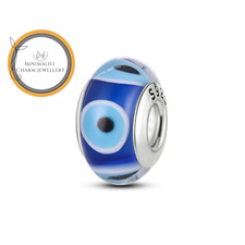 Evil Eye Glass Charm For