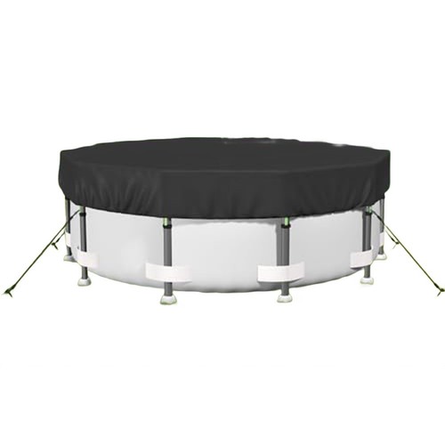 Round swimming pool cover with - cover,