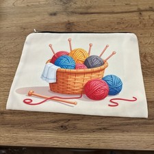 Knitting Pouch Zipped Makeup