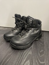 Hi-Tec Altitude IV Waterproof Hiking Black Leather Boots Size Uk 6
