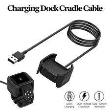 For Fitbit Versa / Versa Lite USB Charging Cable Power Charger Dock Cradle