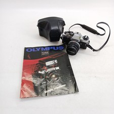 Olympus OM10 Film Camera Vintage SLR with Zuiko 50 mm F / 1.8 Lens Case Untested