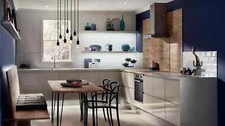 Howdens  Discontinued Clerkenwell Gloss Cashmere kitchen Range