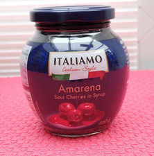 ITALIAMO ITALIAN STYLE AMARENA SOUR CHERRIES  DELICIOUS ?? ONE JAR X 460g