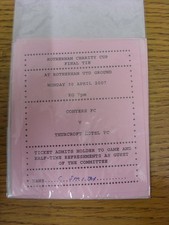 30/04/2007 Ticket: Rotherham