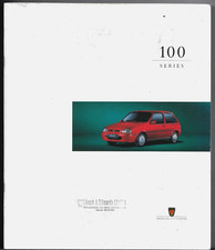 Rover 100-Series 1995-1996 UK Market Brochure 111 114 115D i Si SLi GSi GTa