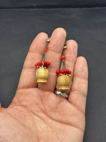 Vintage 1950s earrings carmen - earrings,