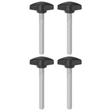 4pcs M8 x 60mm Male Thread Tee