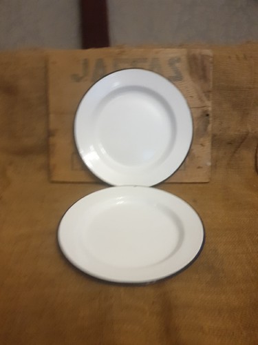Enamel dinner plates 1 x - (1,