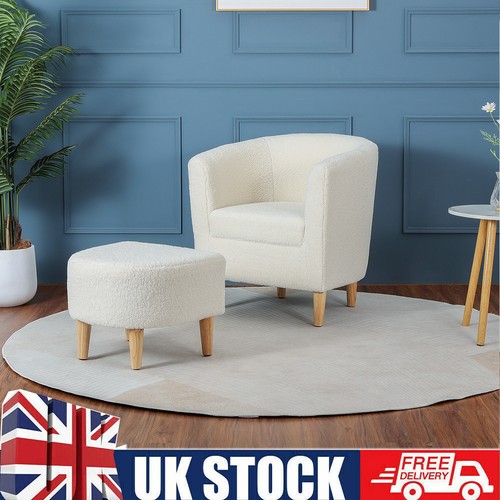 Sherpa sofa chair accent tub - sofa,