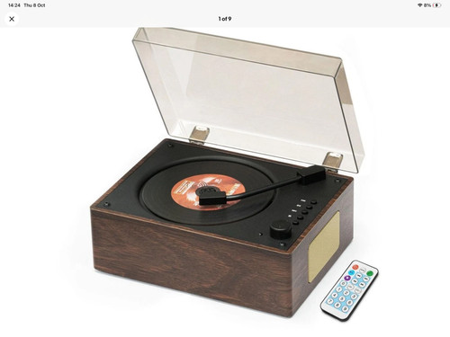 Retro vinyl style player - cd,