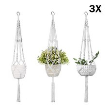 3X Macrame Plant Hanger Garden