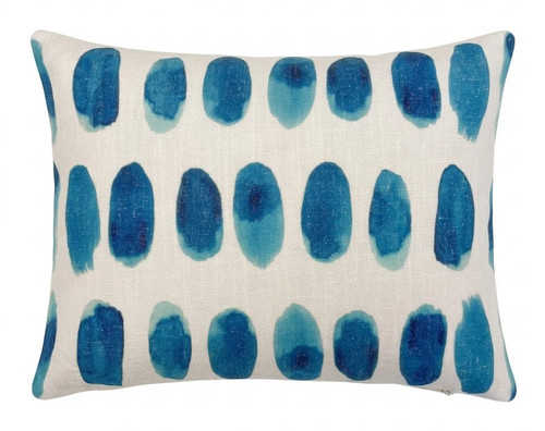Cushion cover blue watercolor - blue,