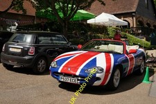 Photo A1 Driving the Flag French Street Jaguar, seen at Chartwell. c2015
