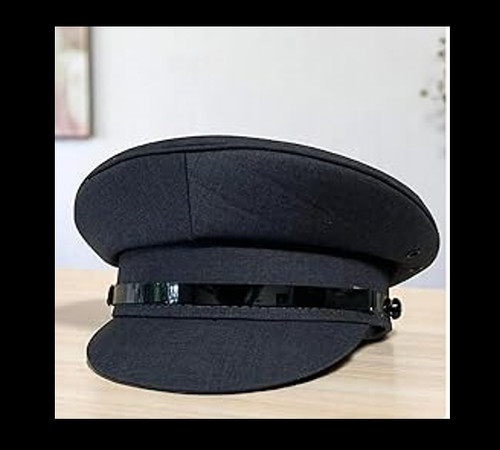 Grey chauffeur peaked - chauffeur, cap