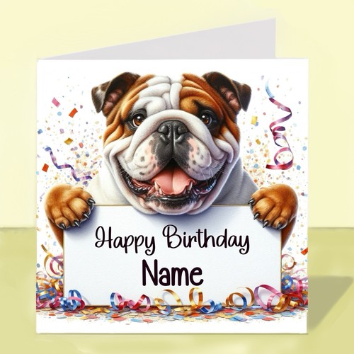 Personalised english bulldog - personalised,