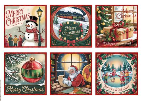 Vintage card toppers - vintage,