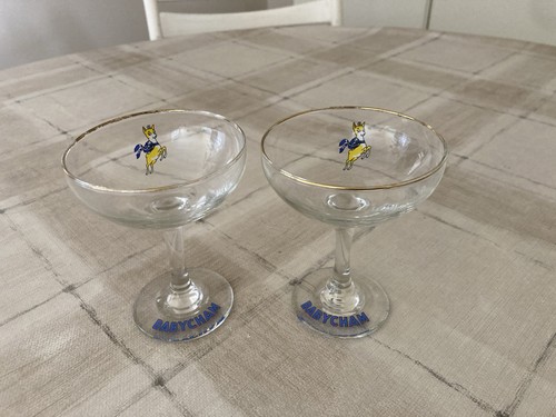 Pair vintage babycham - pair, of