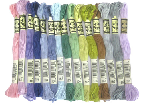 Genuine dmc skeins x15 mixed - genuine,