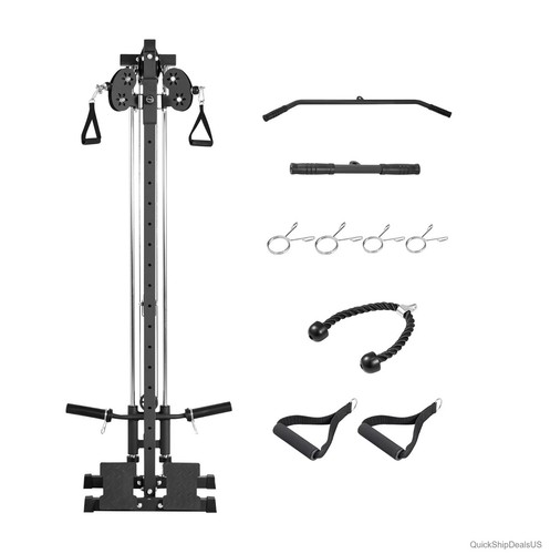 Lat pulldown and row - and,