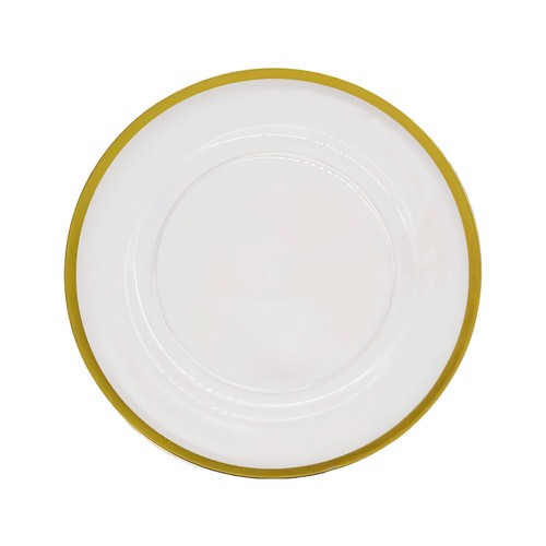 Reusable clear charger plate - clear,