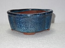 Unusual Shaped Small Terracotta Planter Stamped H.B.C and Woodland On Base