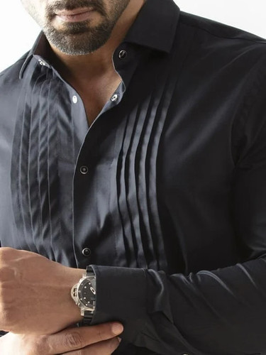 Mens black formal shirt - mens,