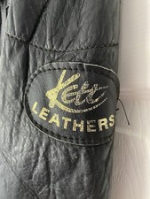 Vintage 70’s KETT Motorcycle Leather Jacket black biker cafe racer rocket 