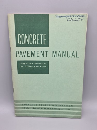 Concrete pavement manual - concrete,